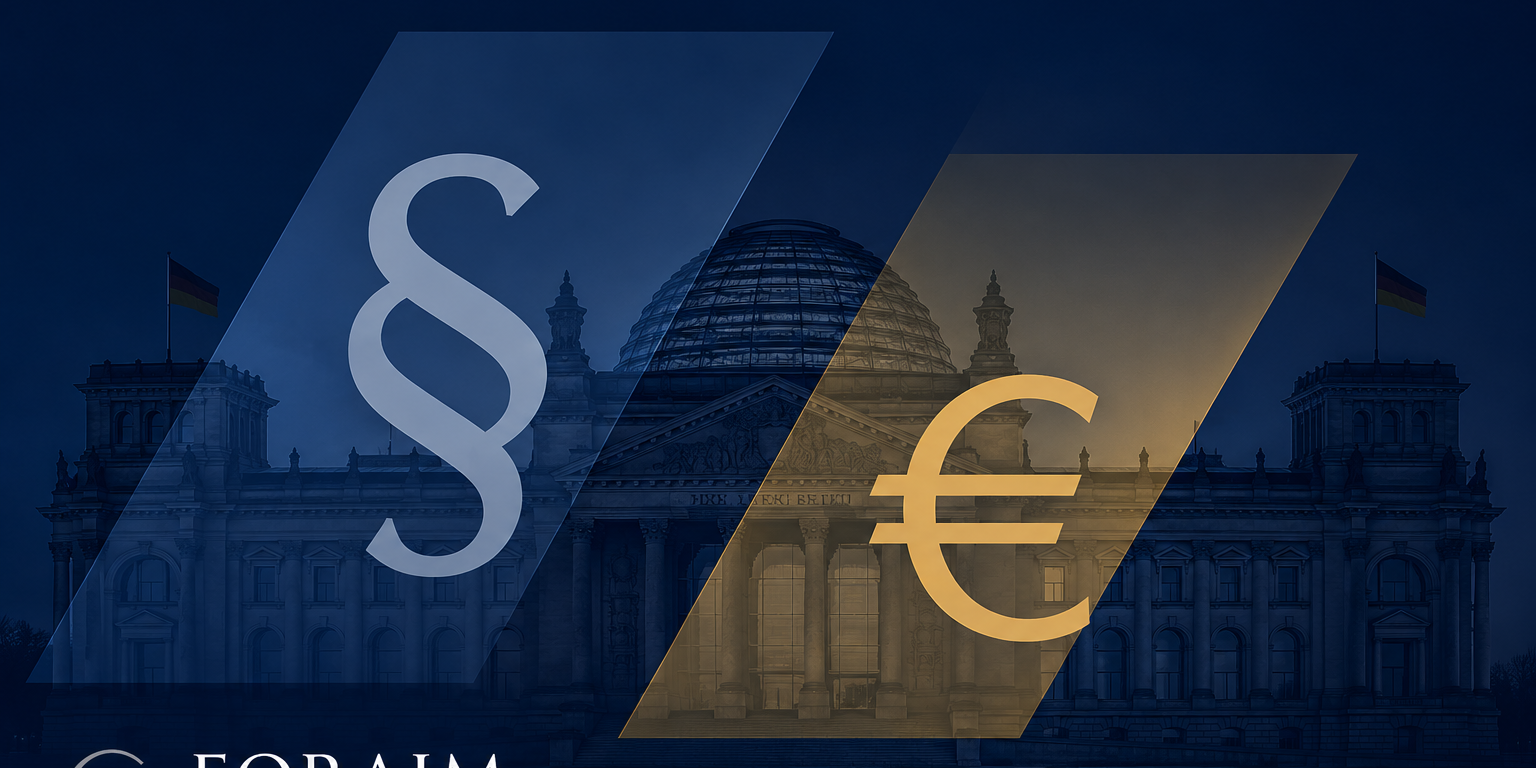 Finanzplanung und Rechtspolitik FORAIM mit KI erstelltes Bild